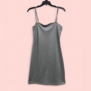 Forever 21 Shimmering Silver mini dress